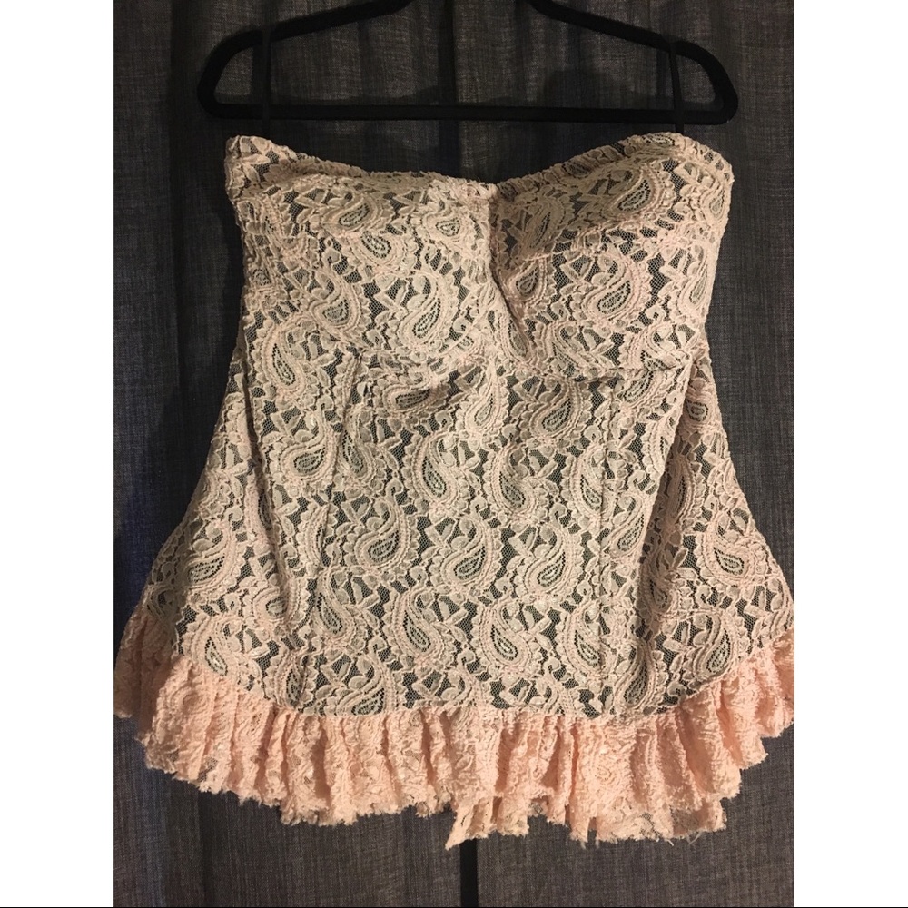 Torrid Pink Lace Corset